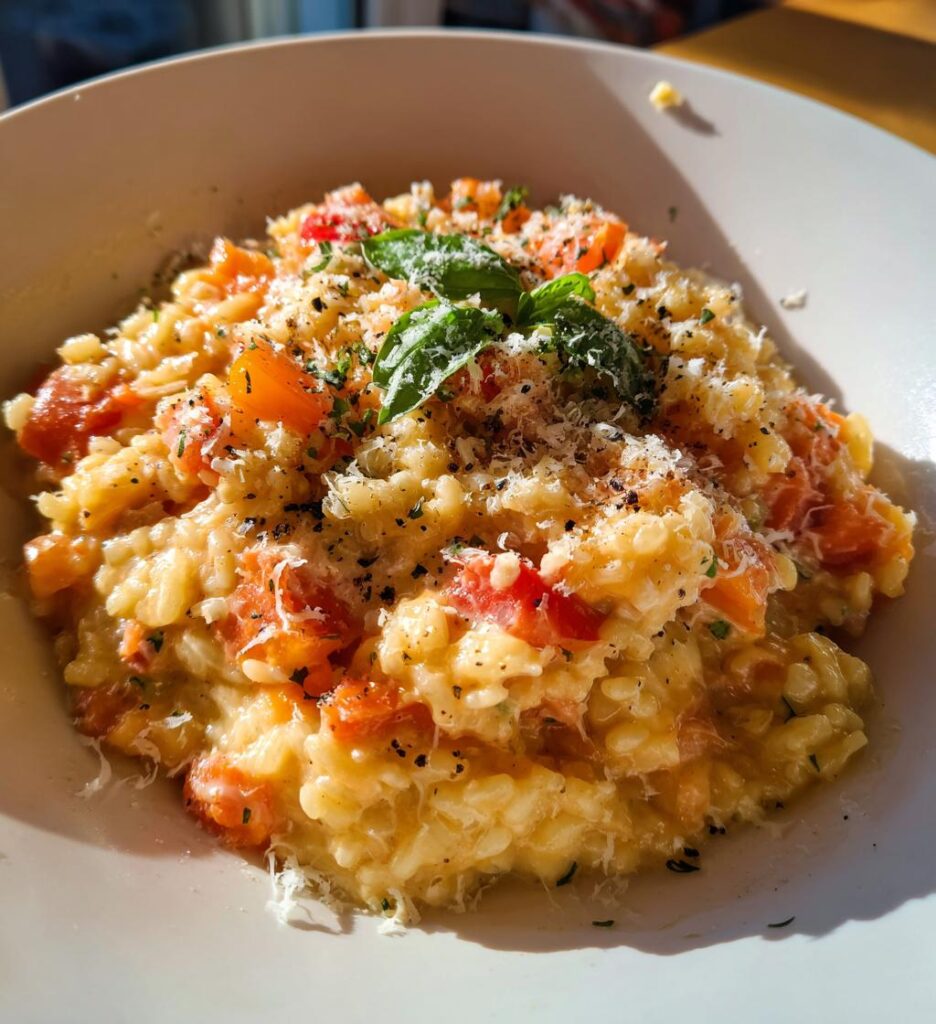 Tomato Basil Risotto