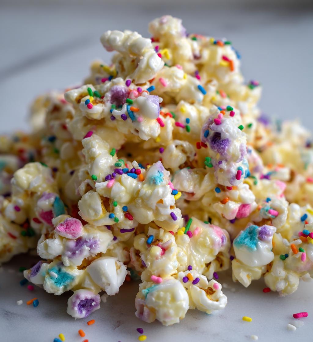 Unicorn Marshmallow Popcorn