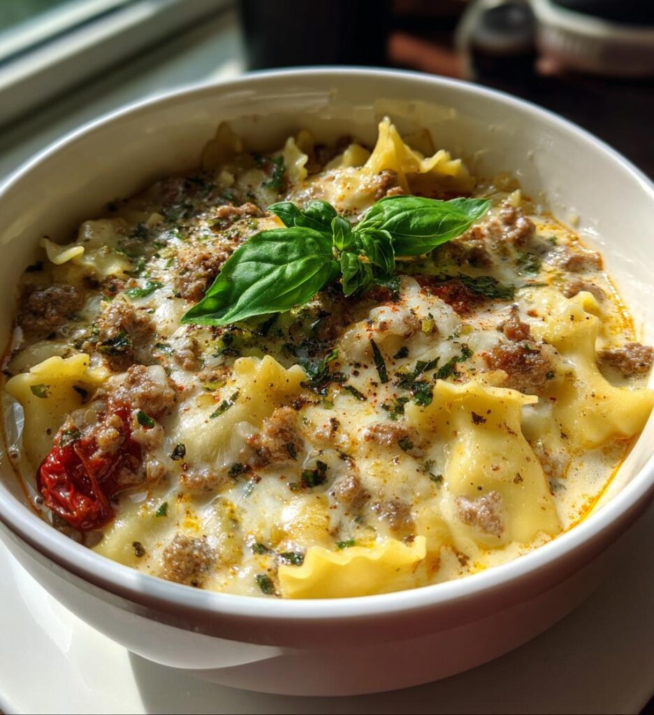 White Lasagna Soup