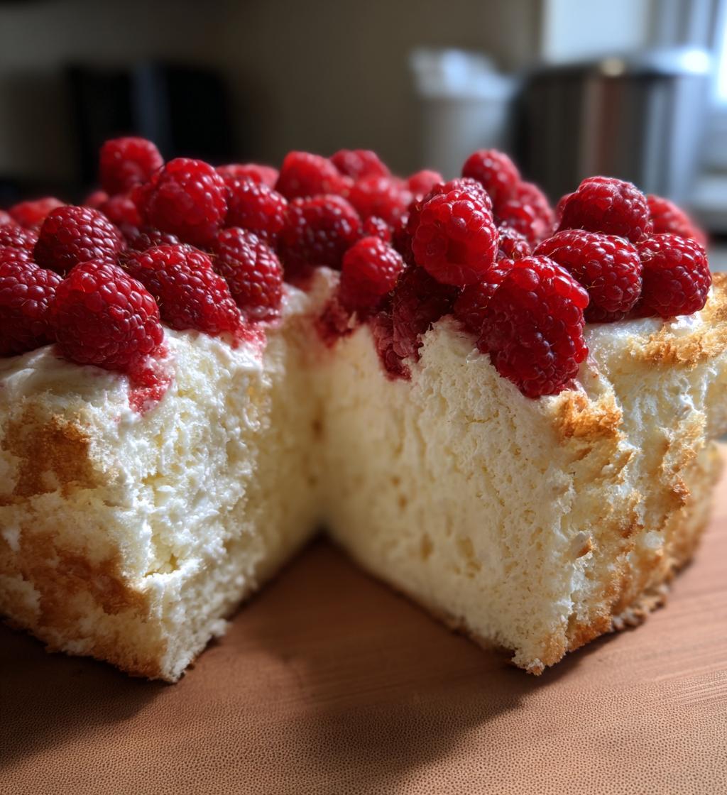 Angel Food Cake Raspberry