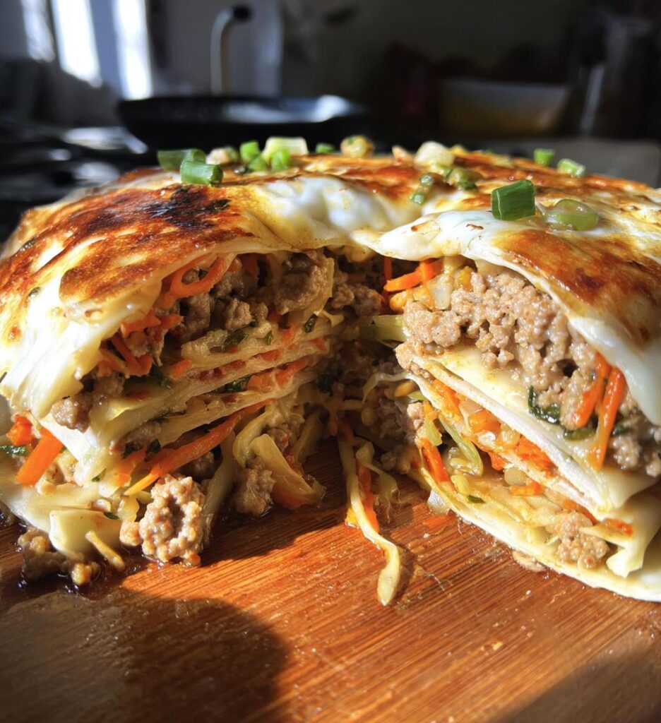 Asian Dumpling Lasagna