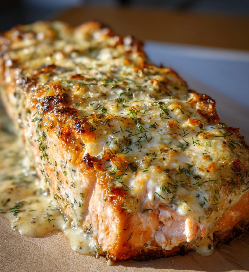 Baked Salmon Cream Sauce