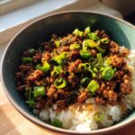 Beefy Garlic Butter Rice Bowl