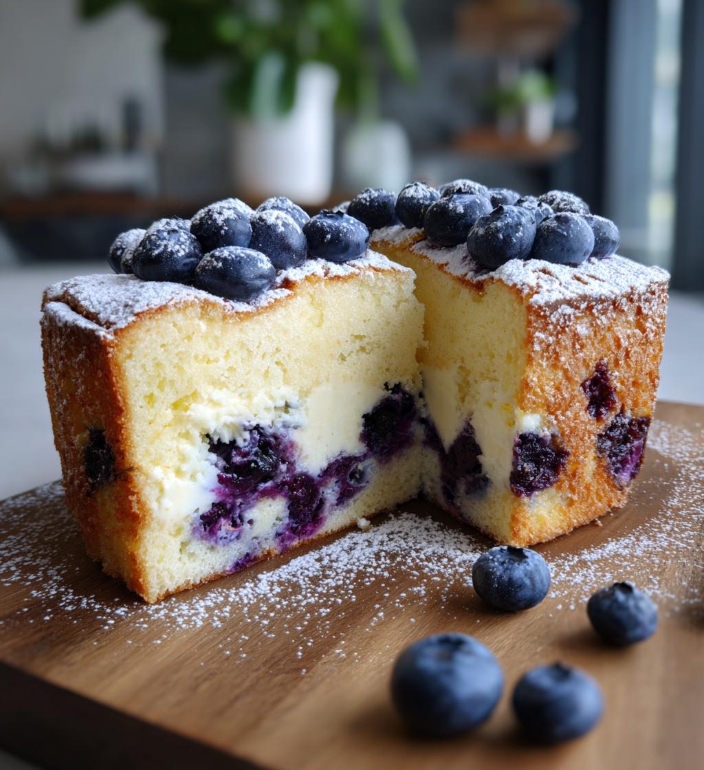 Blueberry Cream Cake