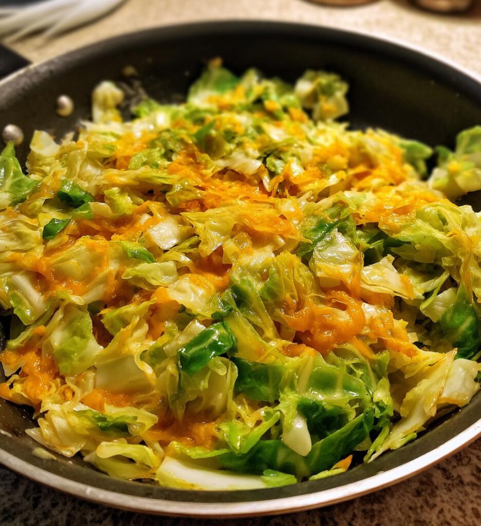 Cheddar Cabbage Skillet