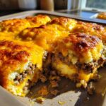 Cheeseburger Biscuit Casserole