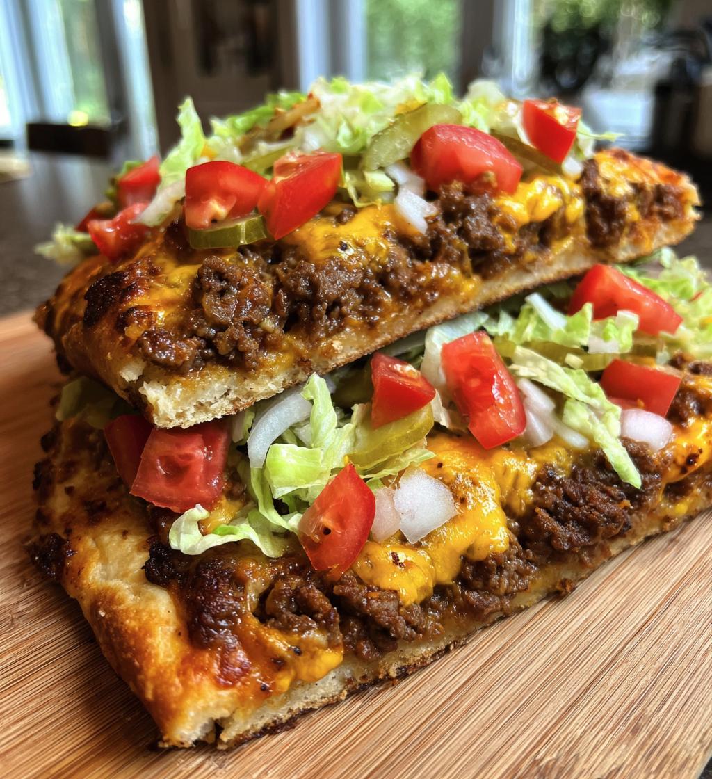 Cheeseburger Flatbread