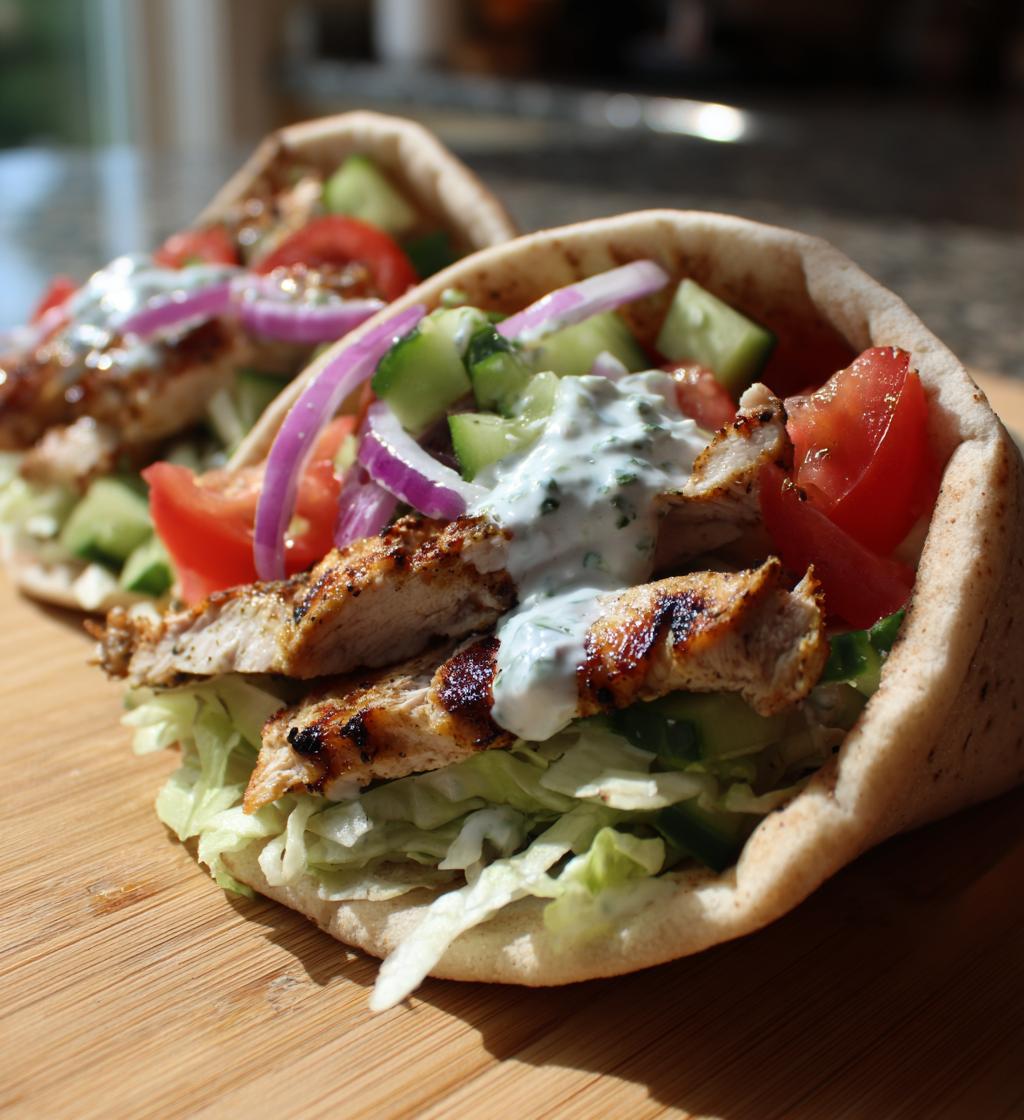 Chicken Pita Wraps
