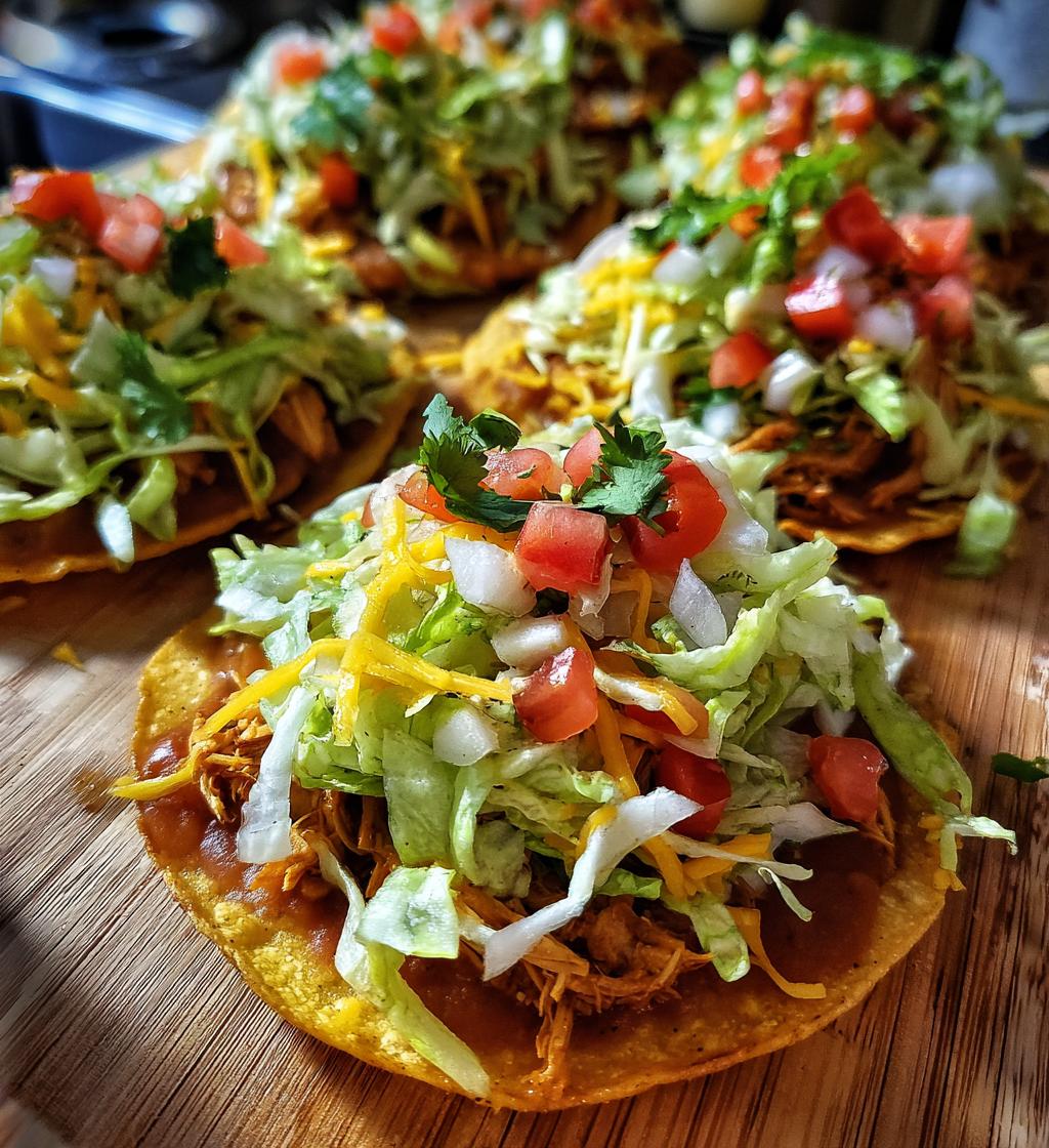 Chicken Tostadas
