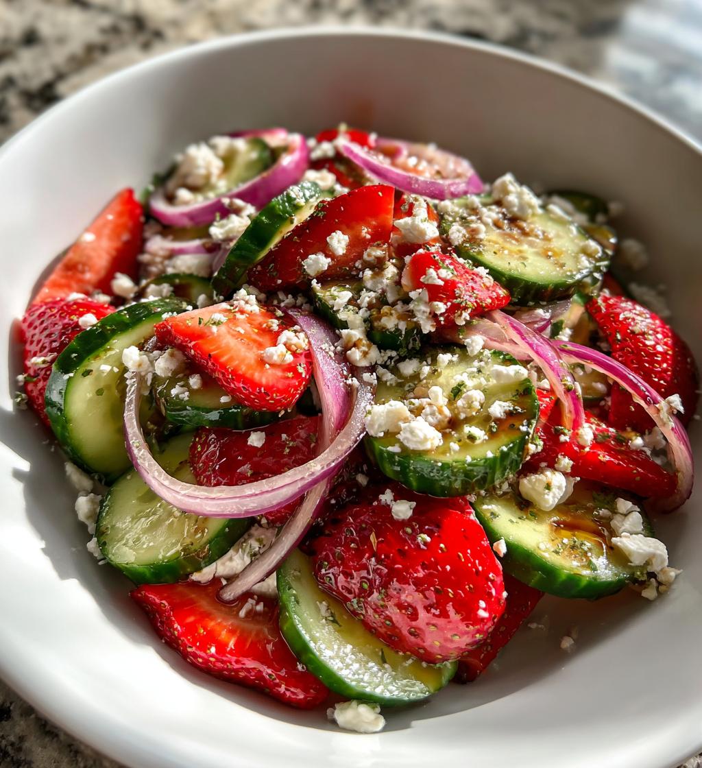 Cucumber Strawberry Salad
