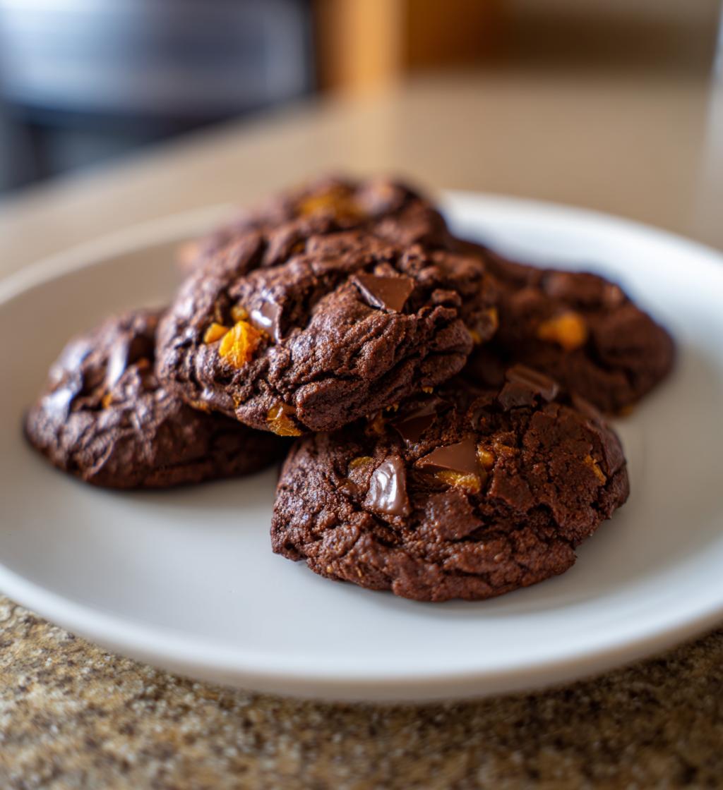Dark Chocolate Apricot Cookies