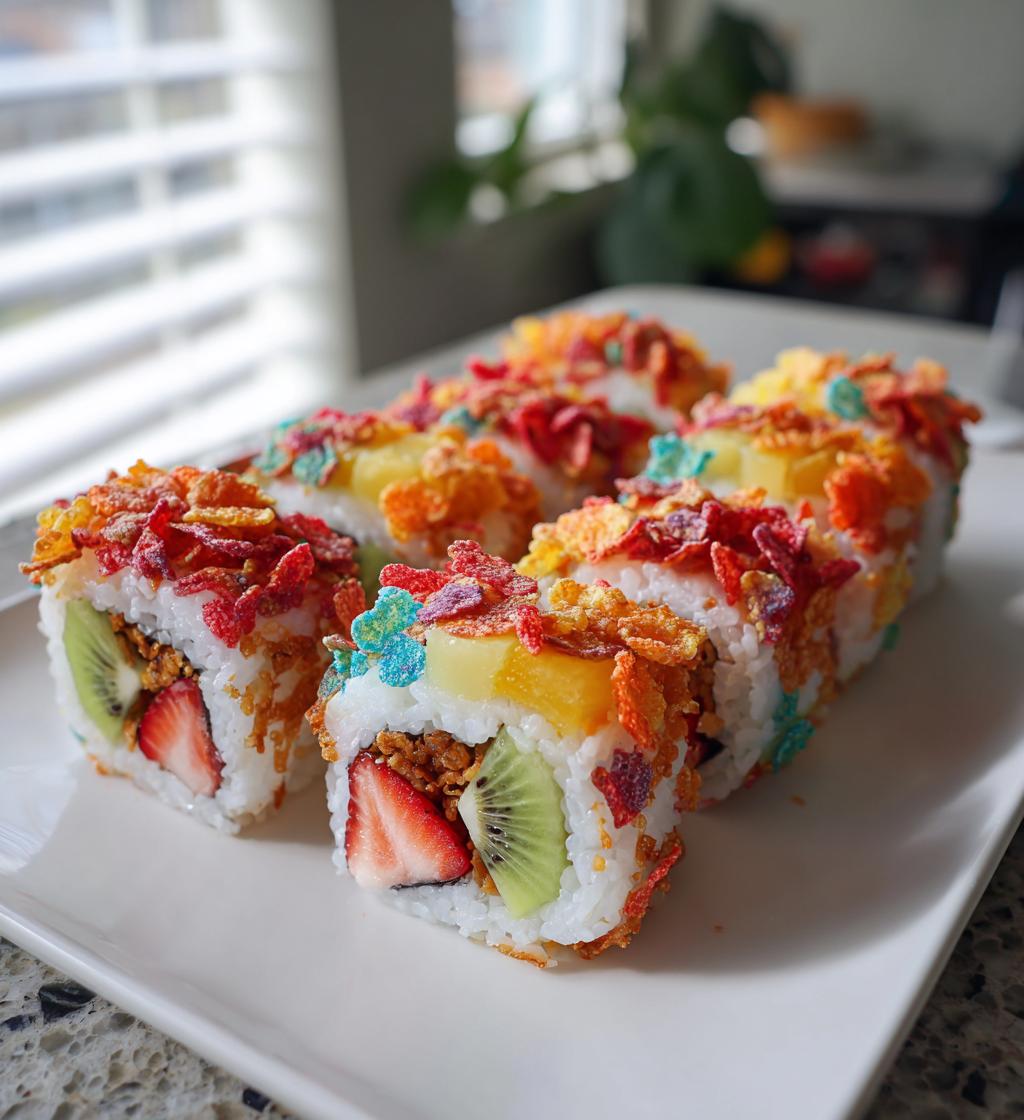 Fruity Pebbles Sushi