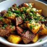 Garlic Butter Beef Potatoes