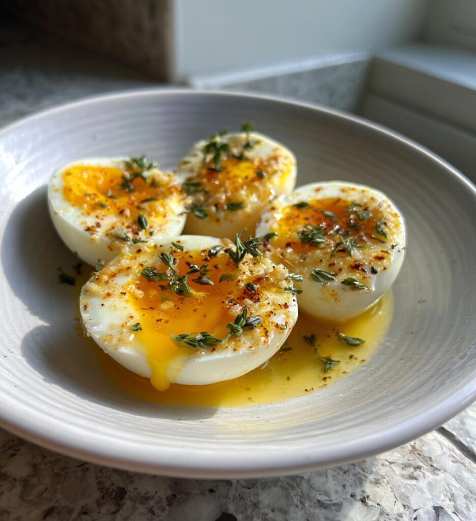 Garlic Butter Eggs