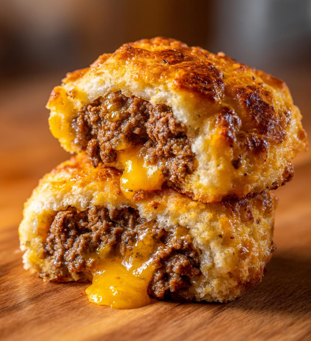 Garlic Cheeseburger Bombs