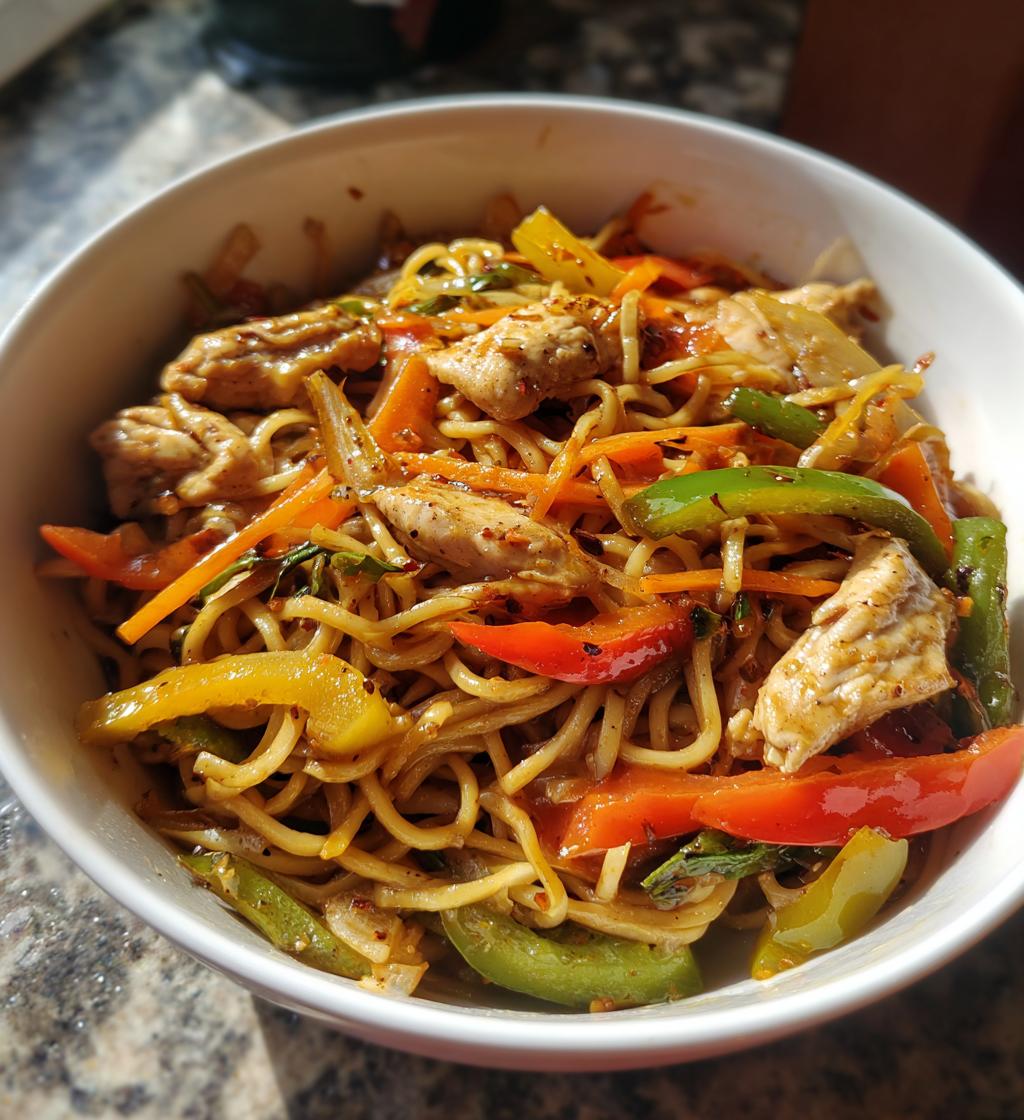 Garlic Chicken Noodles