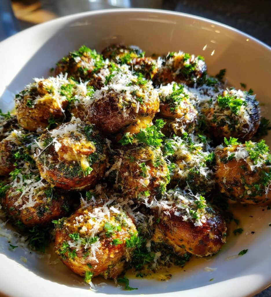 Garlic Parmesan Mushrooms