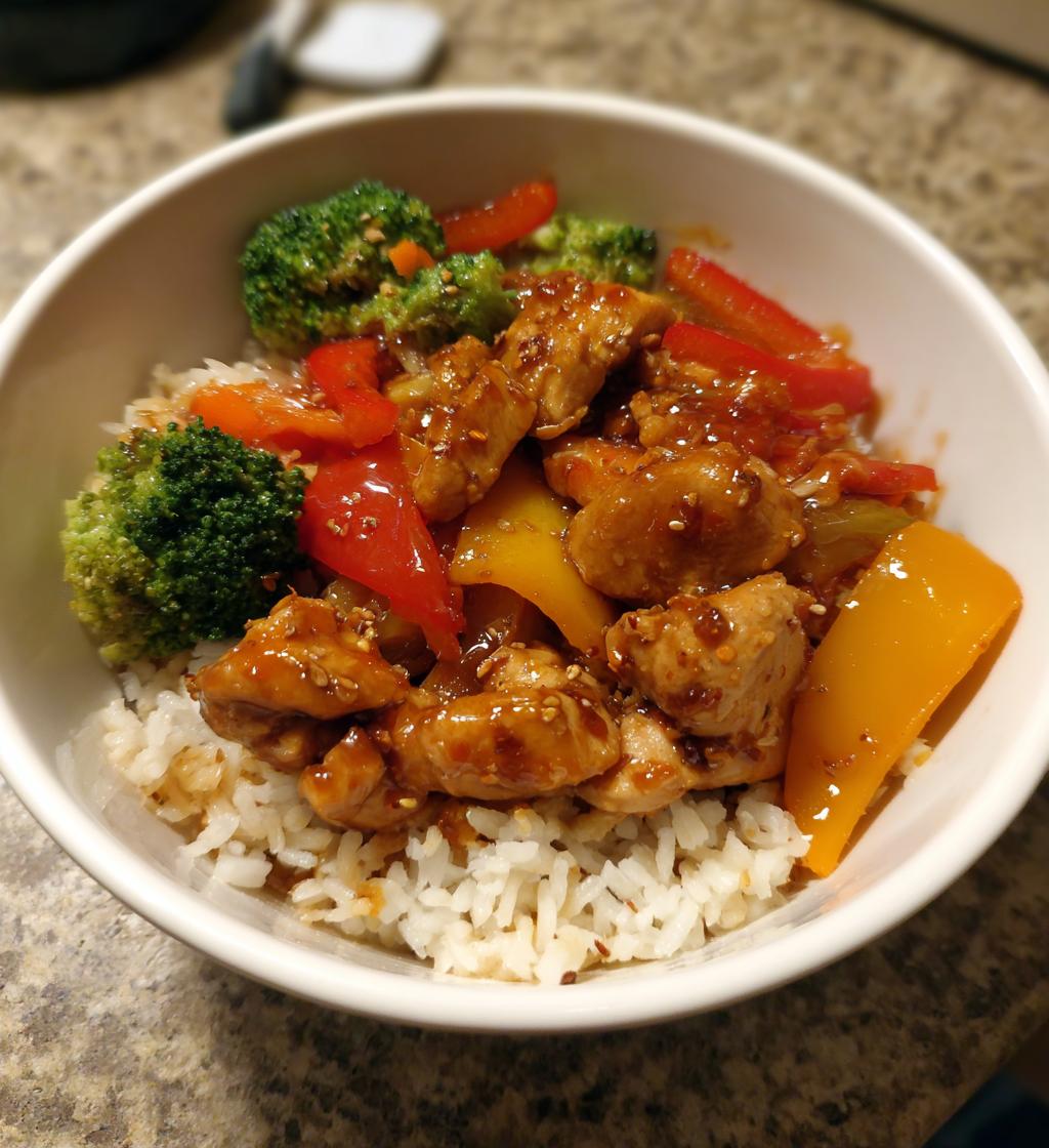 Honey Sriracha Chicken Bowls