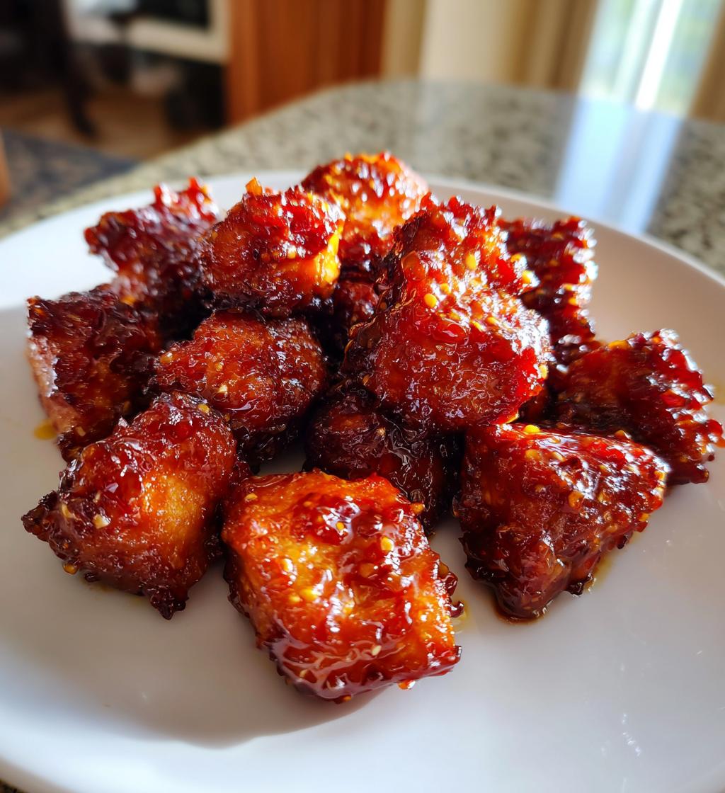 Hot Honey Salmon Bites
