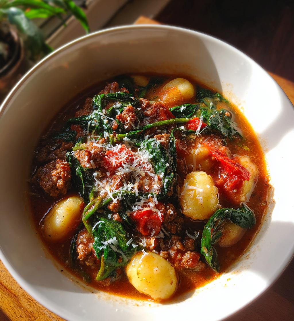 Italian Sausage Gnocchi Soup