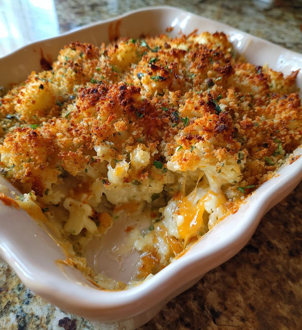 Jalapeno Popper Cauliflower Casserole