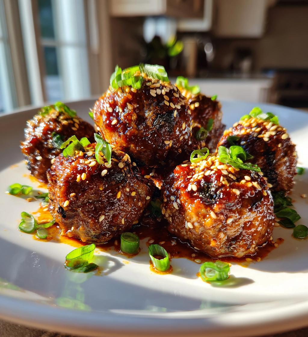 Korean BBQ Meatballs