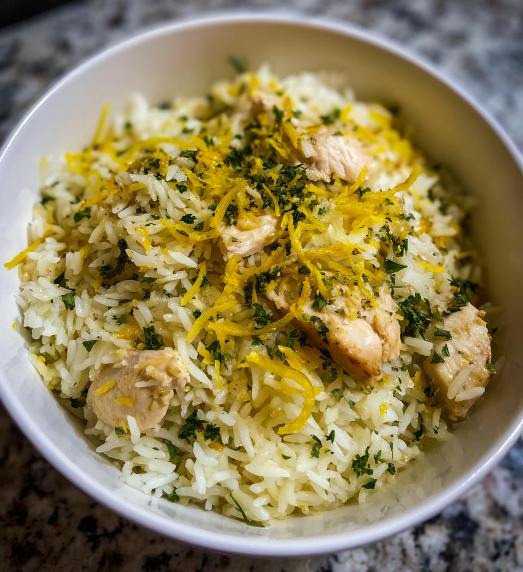 Lemon Herb Chicken Rice