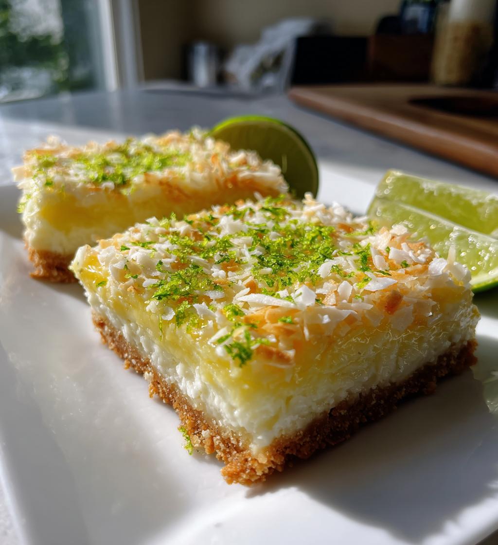 Lime Coconut Bars