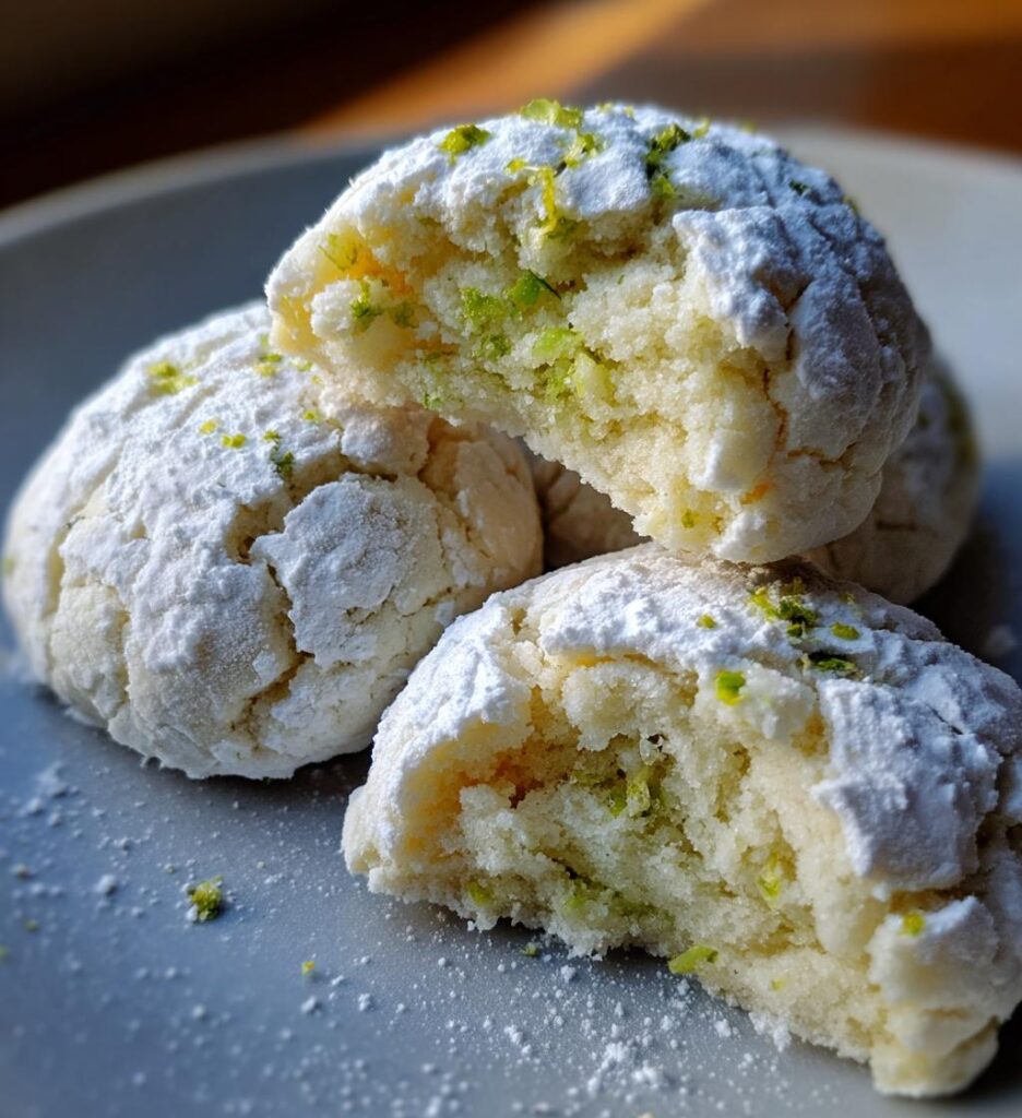 Lime Crinkle Cookies