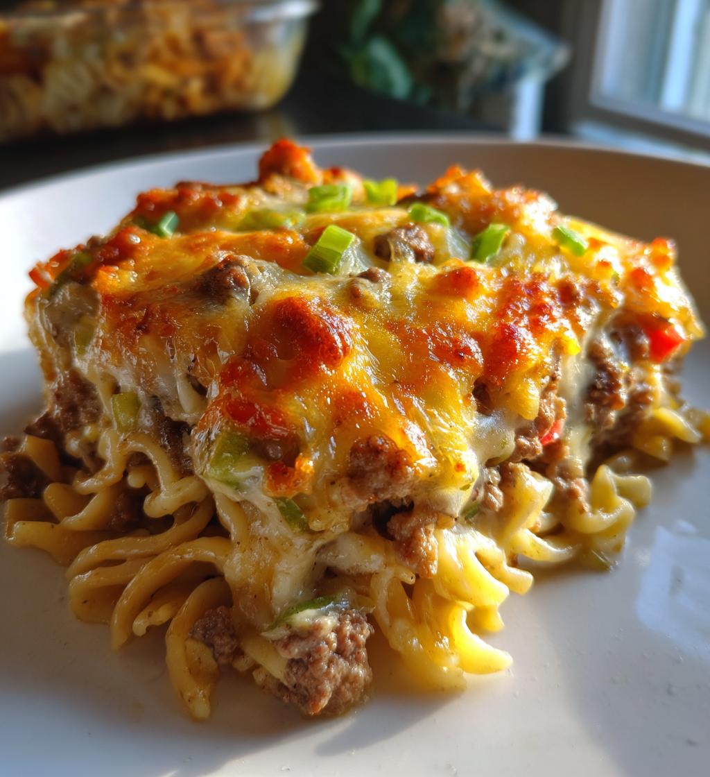 Mushroom Burger Casserole