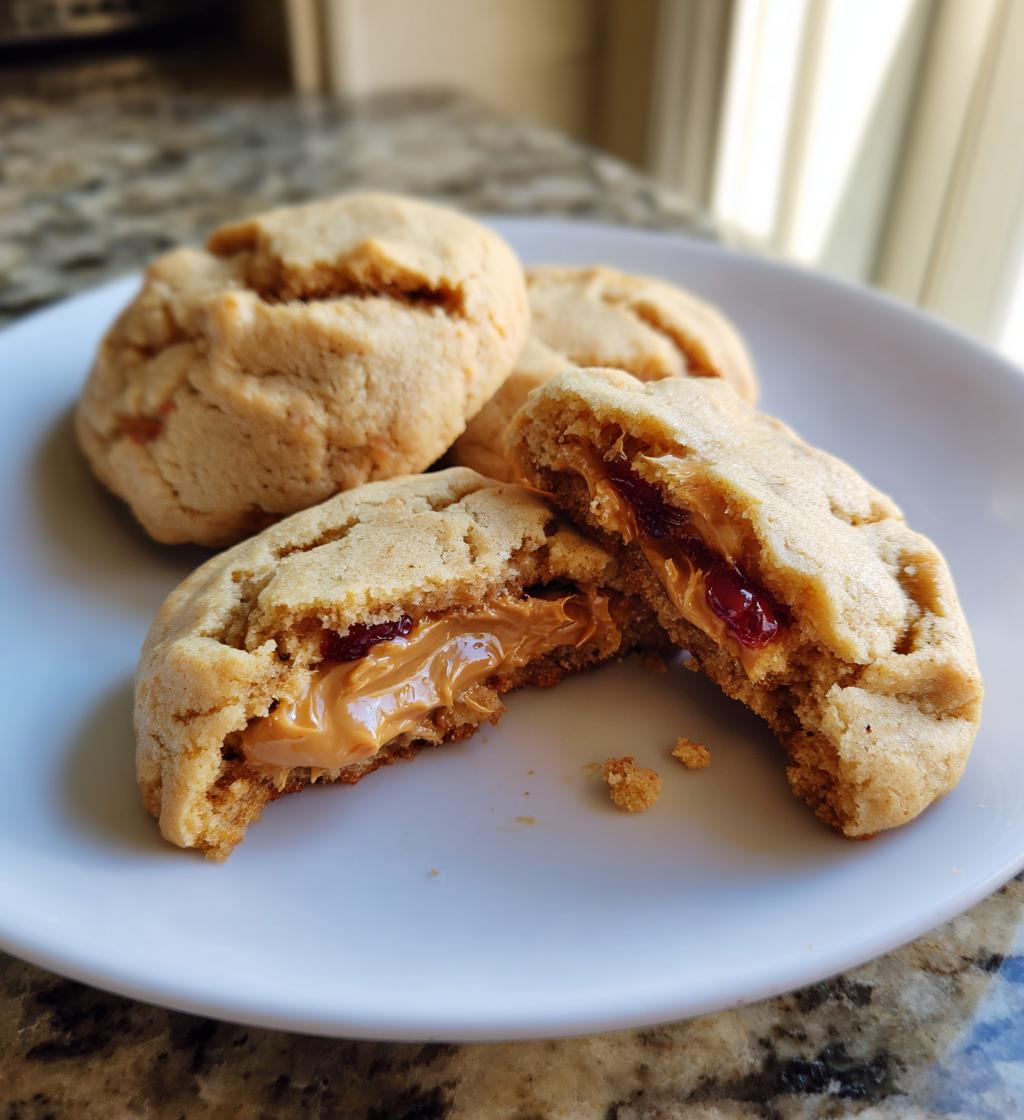 PBJ Stuffed Cookies
