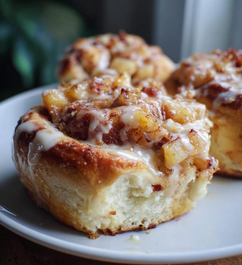 Peach Cinnamon Rolls