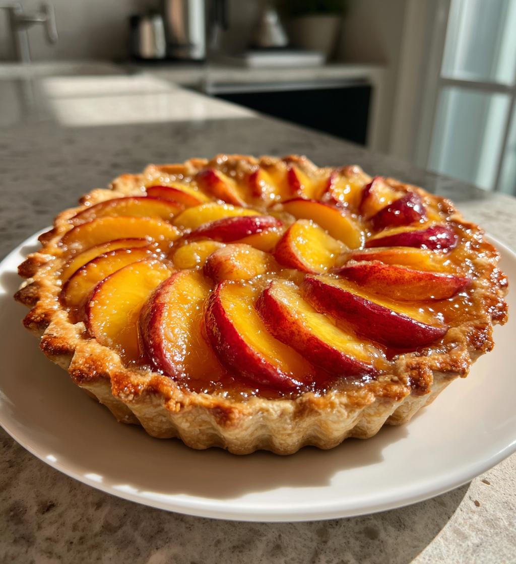 Peach Custard Pie