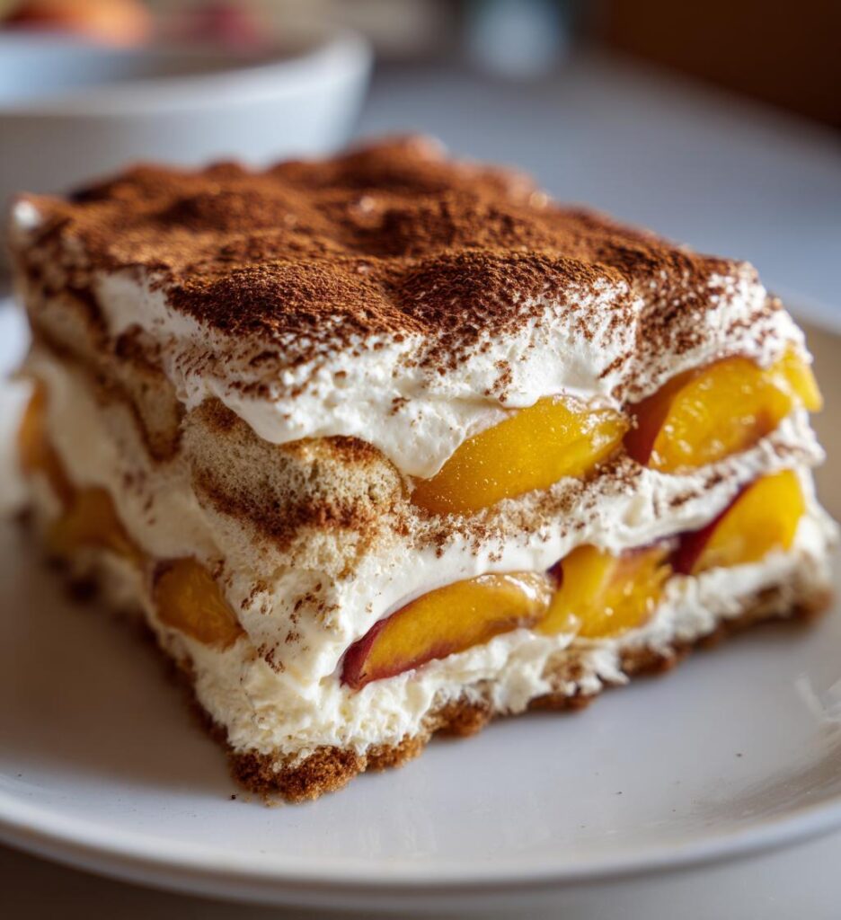 Peach Tiramisu
