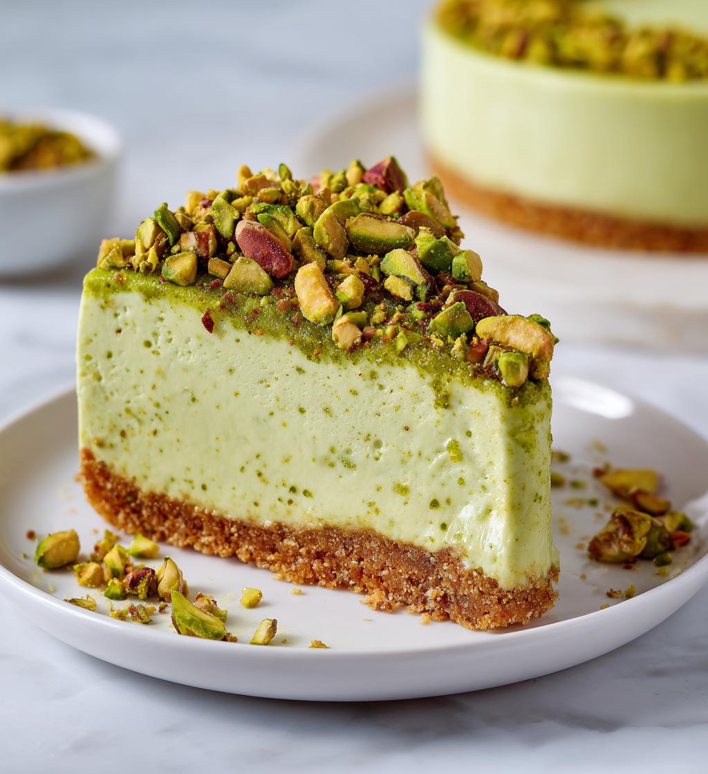 Pistachio Cheesecake No Bake
