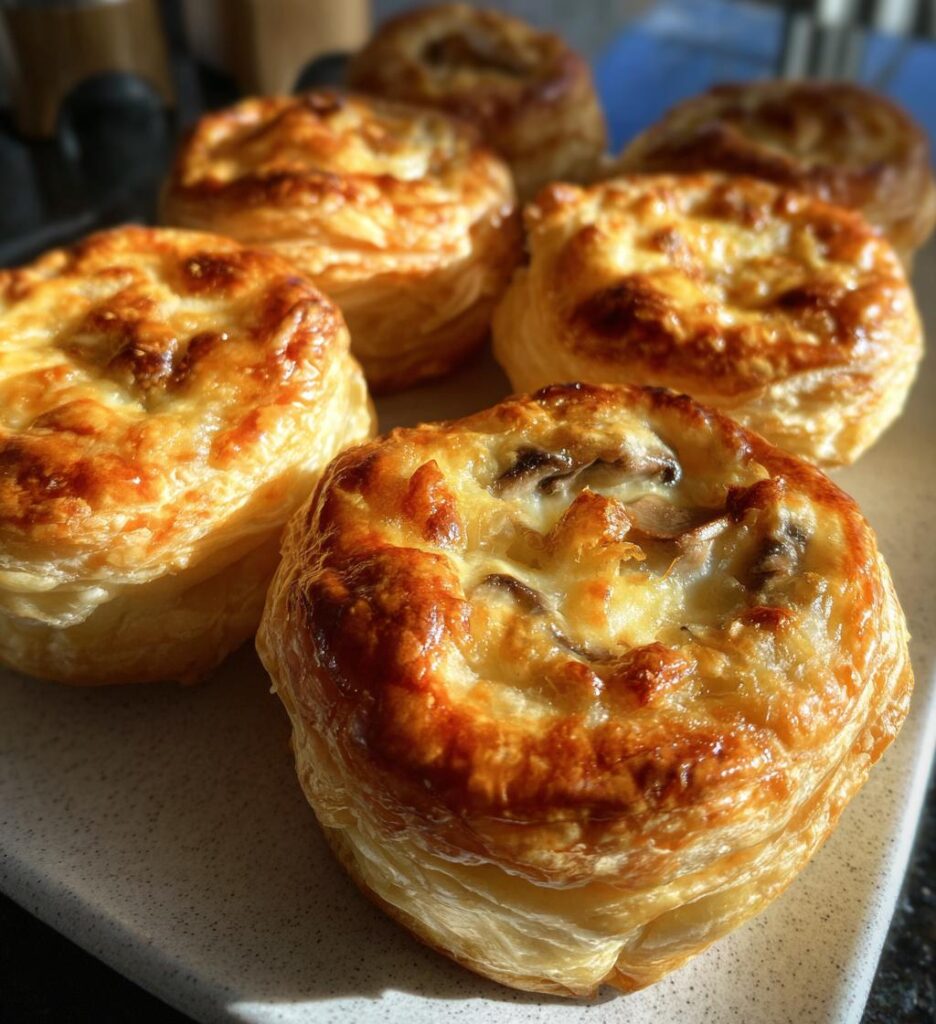 Puff Pastry Mushroom Gruyere