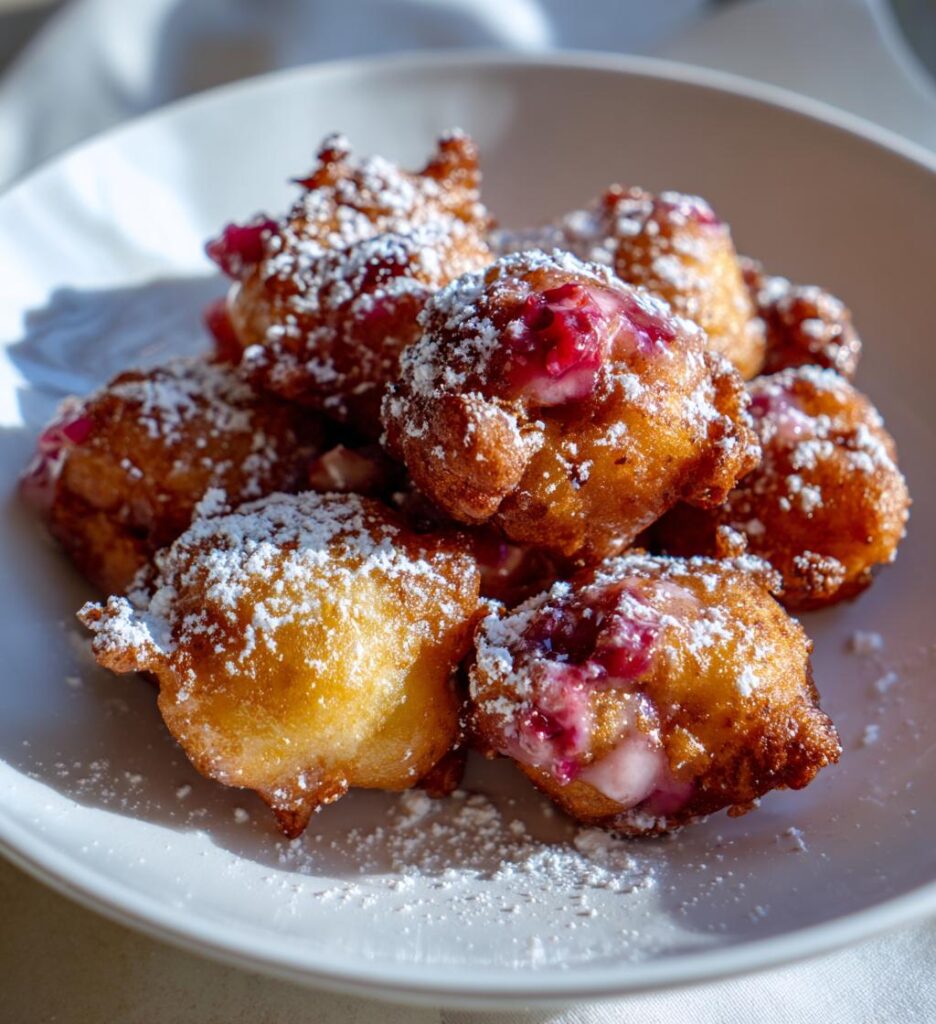 Rhubarb Fritters
