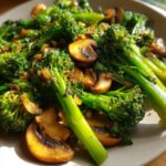 Sauteed Mushrooms Broccoli