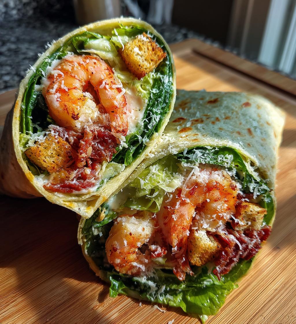 Shrimp Caesar Wrap