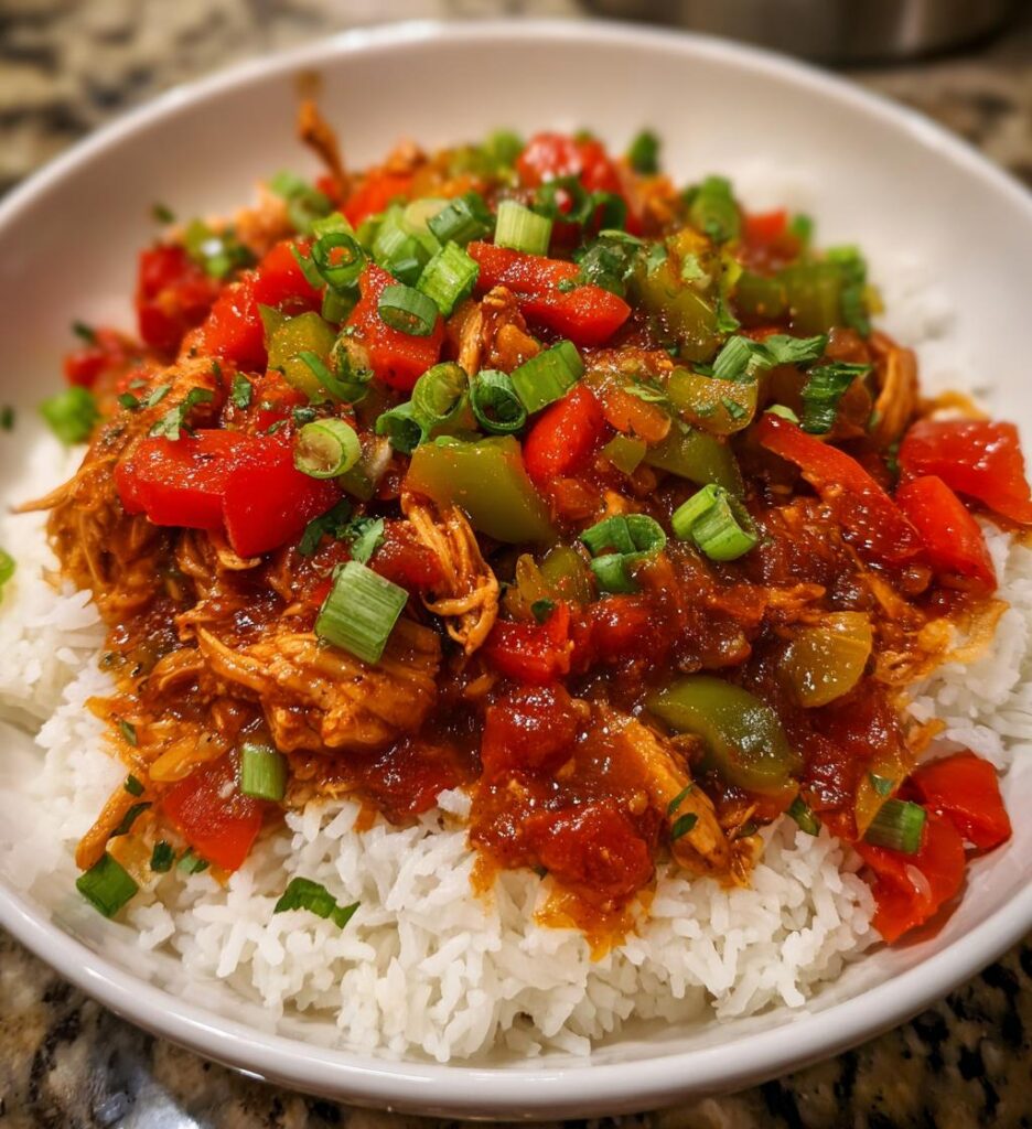 Smothered Chicken Rice
