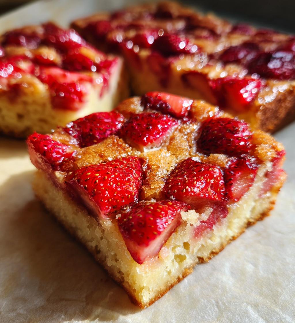 Strawberry Blondies