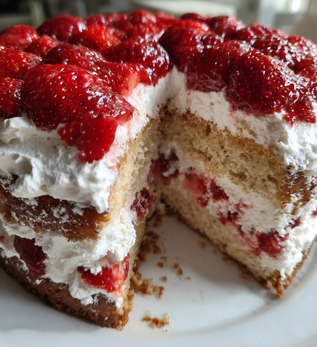 Strawberry Whipped Cake