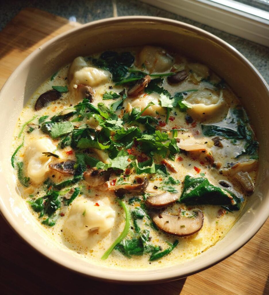 Thai Coconut Dumpling Soup