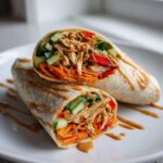 Thai Peanut Chicken Wrap
