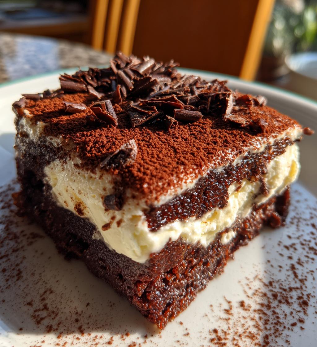 Tiramisu Brownies