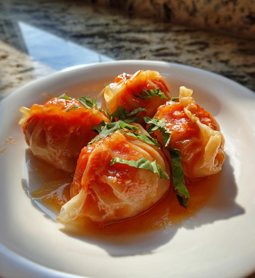 Tomato Soup Dumplings