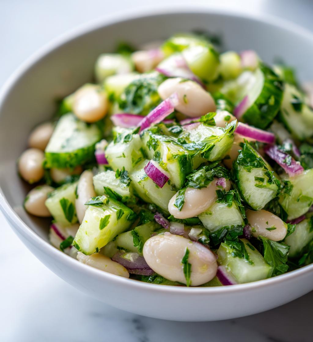 White Bean Cucumber Salad