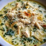 White Chicken Lasagna Soup