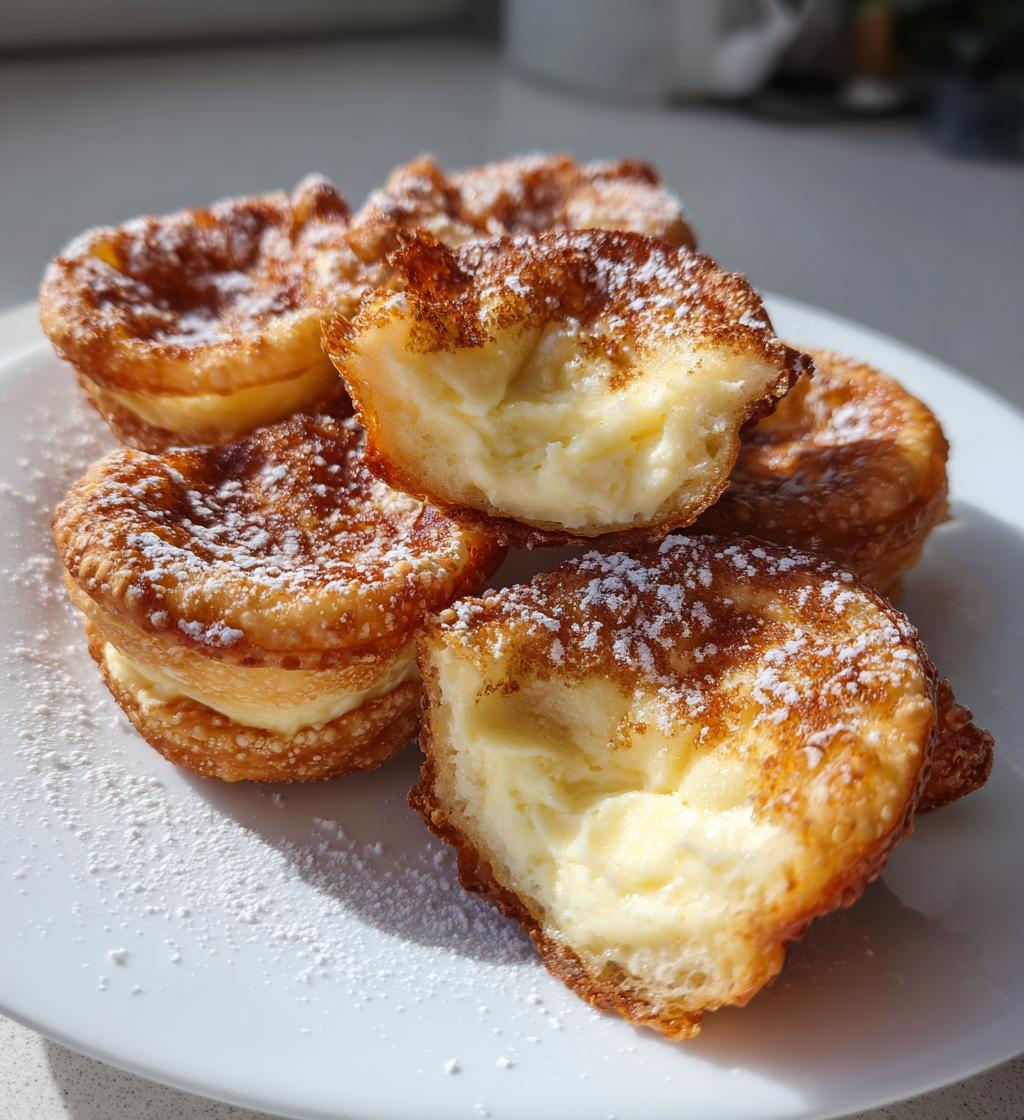 Wonton Cheesecake Bites
