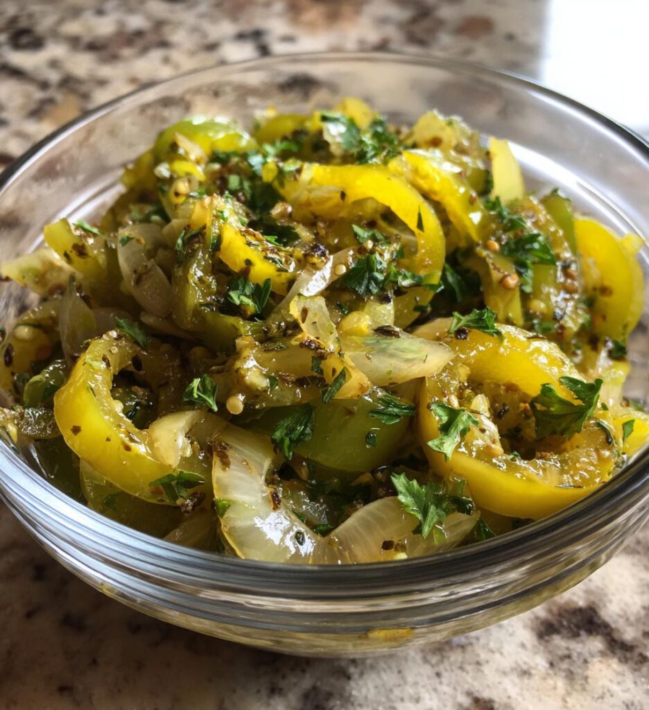 10 Minute Pepperoncini Relish Recipe